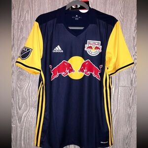 Adidas MLS New York Red Bull Away Navy Blue Soccer Jersey